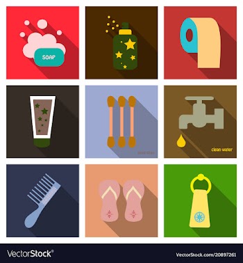 Simple set of hygiene icons contains such icons vector image