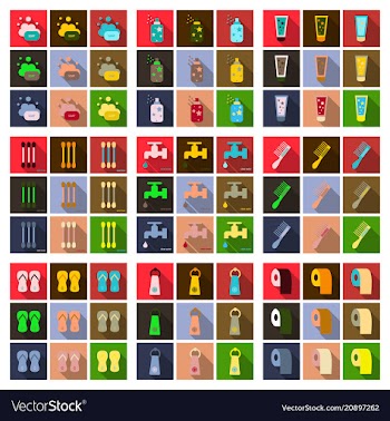 Simple set of hygiene icons contains such icons vector image