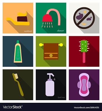 Simple set of hygiene icons contains such icons vector image