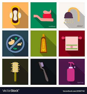 Simple set of hygiene icons contains such icons vector image