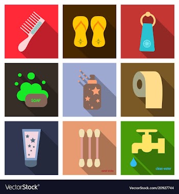 Simple set of hygiene icons contains such icons vector image