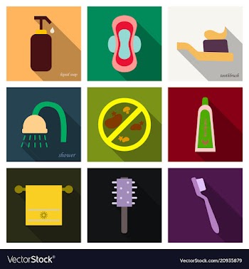 Simple set of hygiene icons contains such icons vector image
