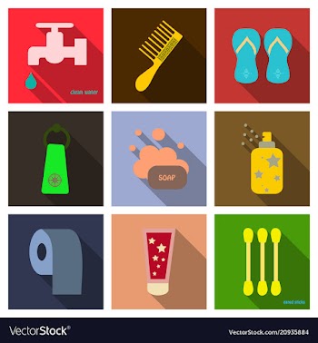 Simple set of hygiene icons contains such icons vector image