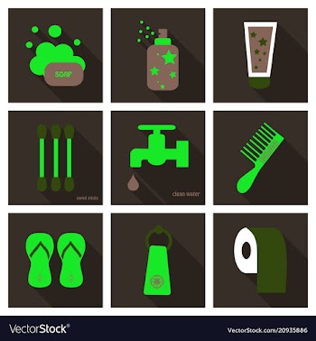Simple set of hygiene icons contains such icons vector image