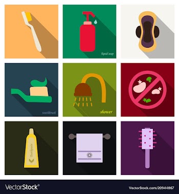 Simple set of hygiene icons contains such icons vector image