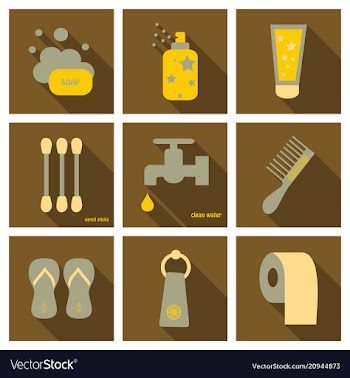 Simple set of hygiene icons contains such icons vector image