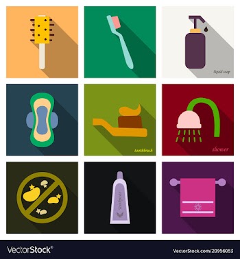 Simple set of hygiene icons contains such icons vector image