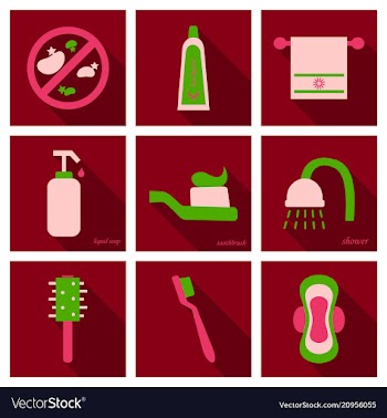 Simple set of hygiene icons contains such icons vector image