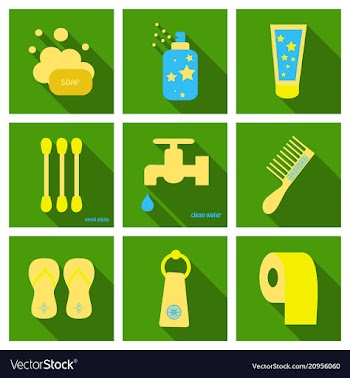 Simple set of hygiene icons contains such icons vector image