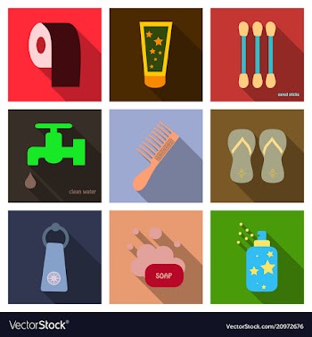 Simple set of hygiene icons contains such icons vector image