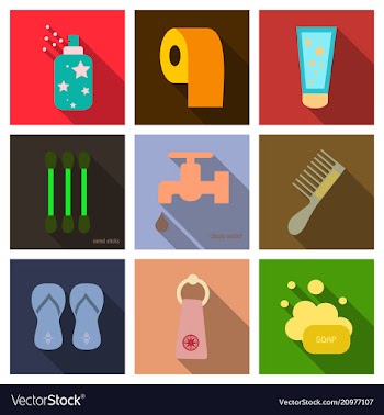 Simple set of hygiene icons contains such icons vector image
