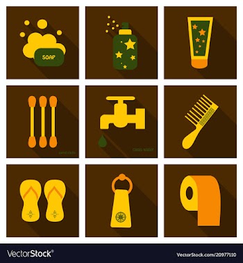 Simple set of hygiene icons contains such icons vector image