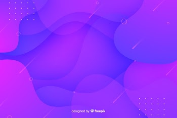 Simple shapes with trendy gradients with copy space Free Vector