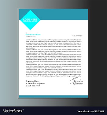 simple template letterhead design