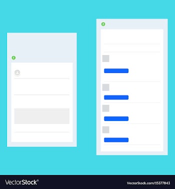 Simple user interface isolated vector image