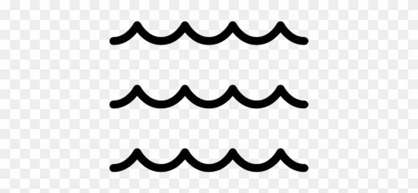 Simple Waves Clipart Black And White Black Wave Lines - Wave Black And White