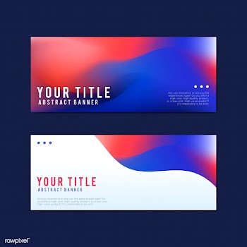 Simple web banner design | Free stock vector - 495431
