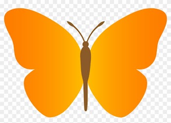 Simple Wings Clipart - Butterfly Clipart