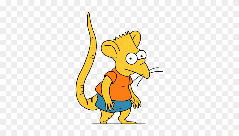 Simpson Personajes Bart Fotos Fotos De Lospersonajes - Bart As A Rat