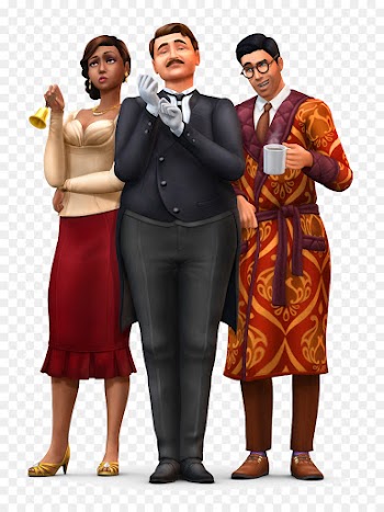 Sims 4, Sims 4 Vampires, Sims 4 Vintage Glamour Stuff Pack Download, People, Formal Wear PNG