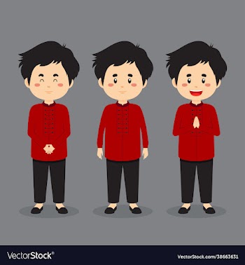 singapore character with various expression