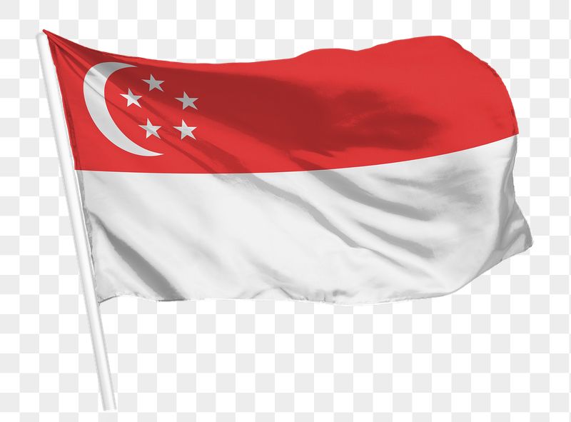 Singaporean flag png waving, national | Free PNG - rawpixel