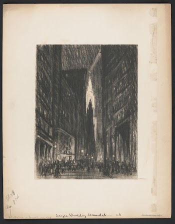 Singer Building illuminated (ca. 1909) | Free Photo - rawpixel