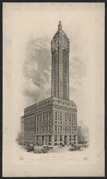 Singer Building, The Singer Manufacturing | Free Photo - rawpixel