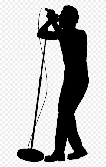 Singer Silhouette Singing Male Clip Art - Singer Silhouette Png