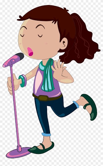 Singing Cartoon Girl Female - Cartoon Girl Singing