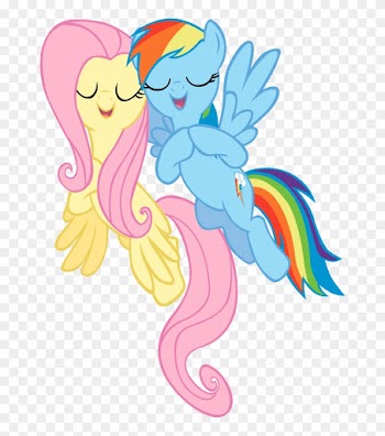 Singing Fluttershy And Rainbow Dash Vector By Rhubarb-leaf - Rainbow Dash And Fluttershy Png