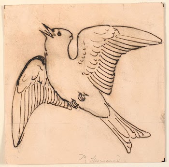 Singing lark.Decorative draft. by P. | Free Photo - rawpixel