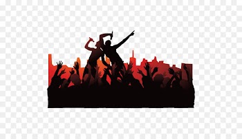 Singing Musical ensemble Silhouette Concert - Rock concert vector 