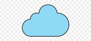 Single Blue Cloud Icon Image - Icon