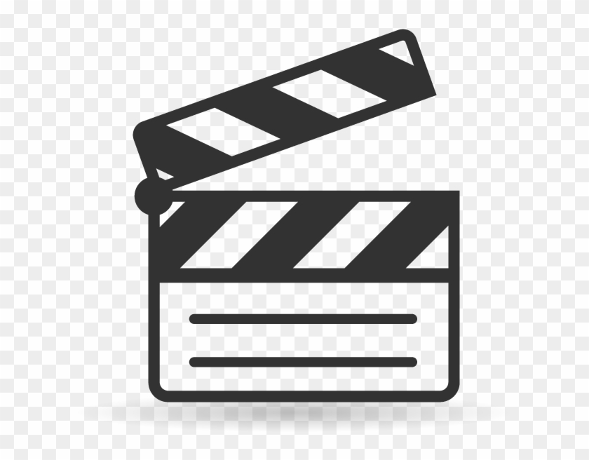 Single Color Icons Movie Slate1 - Film Slate Icon Png