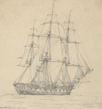 Single Frigate, Stern Forward 1813 | Free Photo - rawpixel