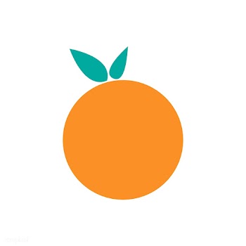 Single orange isolated graphic illustration | Free stock vector - 429403
