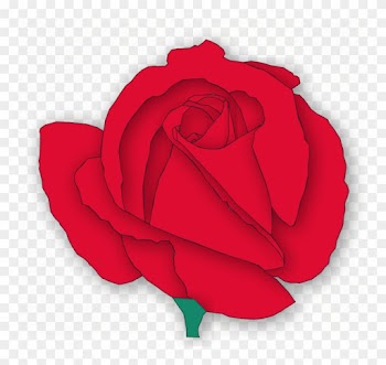 Single Red Rose Clip Art This Large Red Rose Clip Art - Big Rose Cartoon