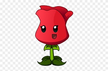 Single Red Rose Clipart - Plant Vs Zombie Rose