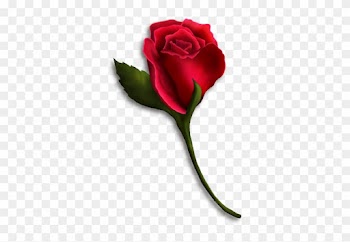 Single Rose Clip Art - Single Red Rose Clip Art