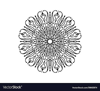 single round mandala