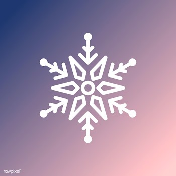 Single snowflake Christmas design vector | Free stock vector - 493895