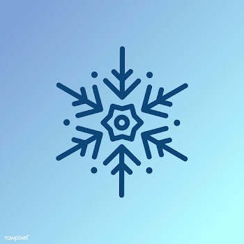 Single snowflake Christmas design vector | Free stock vector - 493898