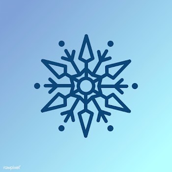 Single snowflake Christmas design vector | Free stock vector - 493916