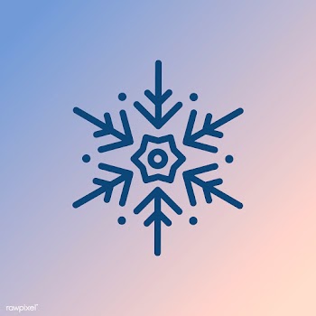 Single snowflake Christmas design vector | Free stock vector - 493941