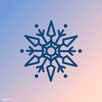 Single snowflake Christmas design vector | Free stock vector - 493942