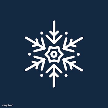 Single snowflake Christmas design vector | Free stock vector - 493949