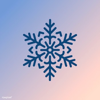 Single snowflake Christmas design vector | Free stock vector - 493964