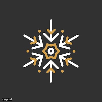 Single snowflake Christmas design vector | Free stock vector - 494004