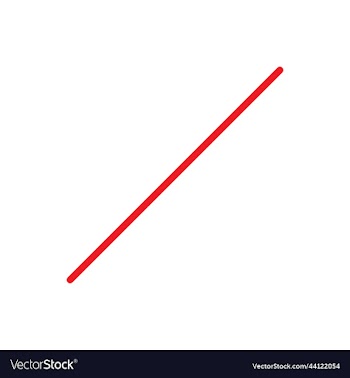 single straight diagonal line icon